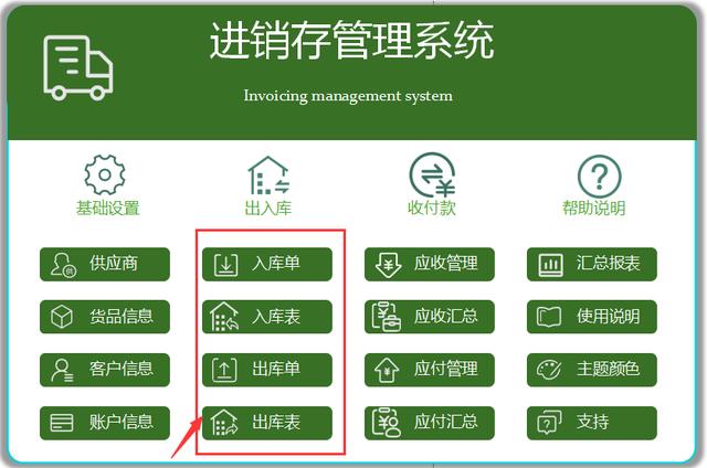 全自動Excel進銷存管理系統，含庫存預警，可自動生成出入庫報表（庫存表自動進銷存表格）