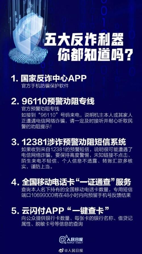 轉(zhuǎn)需！五大反詐利器，你都知道嗎？