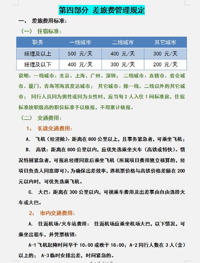 公司財務管理規章制度，內容全面流程詳細，可參考套用（企業財務規章制度及流程）