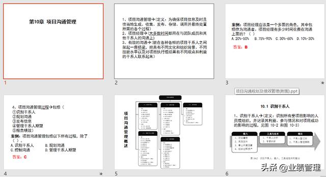 項(xiàng)目溝通規(guī)劃及績效管理(附圖)，共計(jì)53頁；（績效計(jì)劃溝通的內(nèi)容）