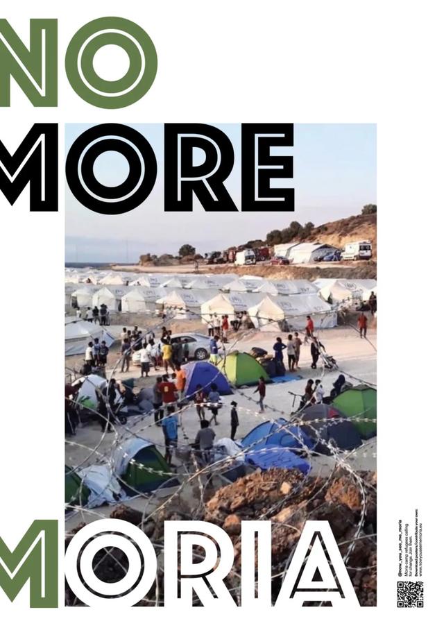 他7個月征集了400多張海報，用風格獨特的設計為難民問題發聲