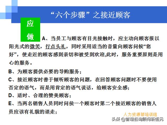 門店員工銷售服務(wù)流程規(guī)范，三個統(tǒng)一、六個步驟（門店服務(wù)的六個要步驟）