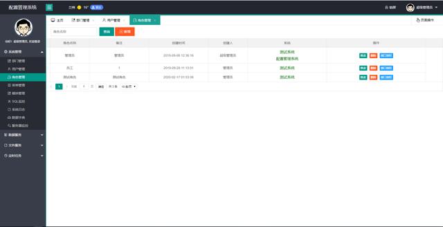 配置管理系統,一個功能齊全的后臺管理系統,小型項目的首選（項目管理系統的主要功能模塊）