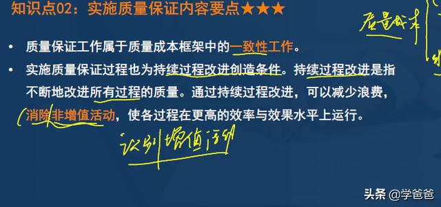2年信息系統項目管理師黃金考點實施質量保證，軟考高級學霸筆記"