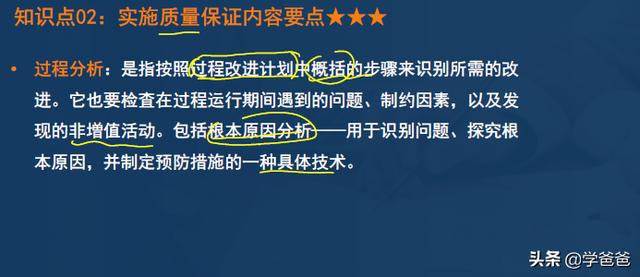 2年信息系統項目管理師黃金考點實施質量保證，軟考高級學霸筆記"