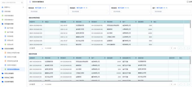 百數低代碼開發平臺——工程項目管理系統的模板