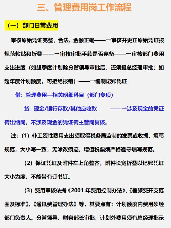 財(cái)務(wù)總監(jiān)：這才是財(cái)務(wù)部各崗位的詳細(xì)工作流程，內(nèi)容清晰明了（財(cái)務(wù)總監(jiān)工作流程圖文檔）